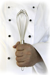 Chef with Whisk in Hand