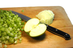 Chopped Apple and Celery