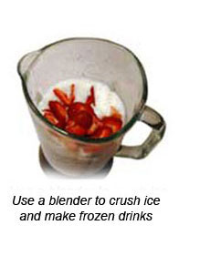 Blender with Strawberries