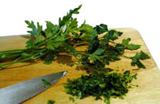 Chopping Parsley