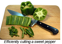 Cutting a Bell Pepper