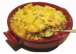 Casserole in Red Dish