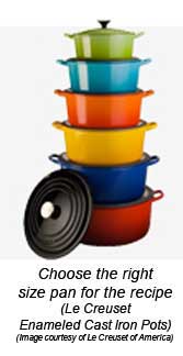 Tower of Le Creuset Pots