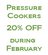 Pressure Cookers 20% Off