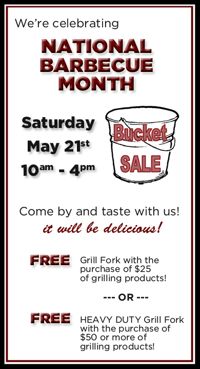 Bucket Sale - Saturday, May 21st