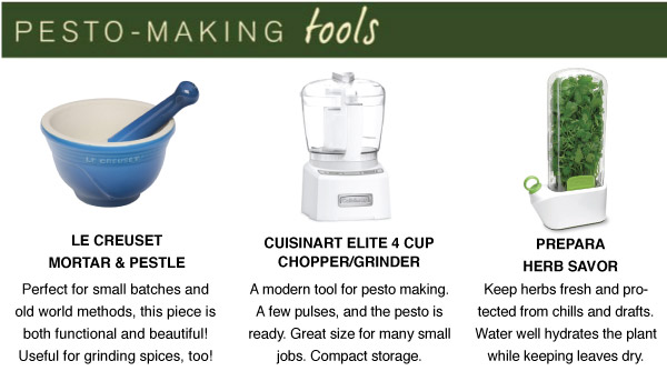 Pesto-Making Tools