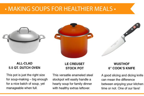 Making Soups for Healthier Meals