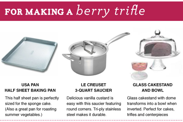 For Making a Berry Trifle