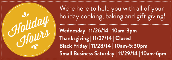 Holiday Hours