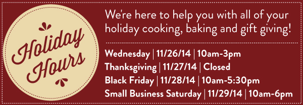 Holiday Hours