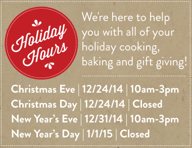 Holiday Hours