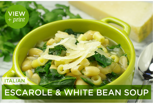 RECIPE: Italian Escarole and White Bean Soup