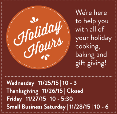 Holiday Hours