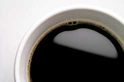 Black Coffee in Cup - Close-up