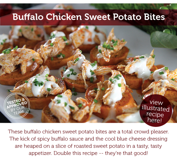 RECIPE: Buffalo Chicken Sweet Potato Bites