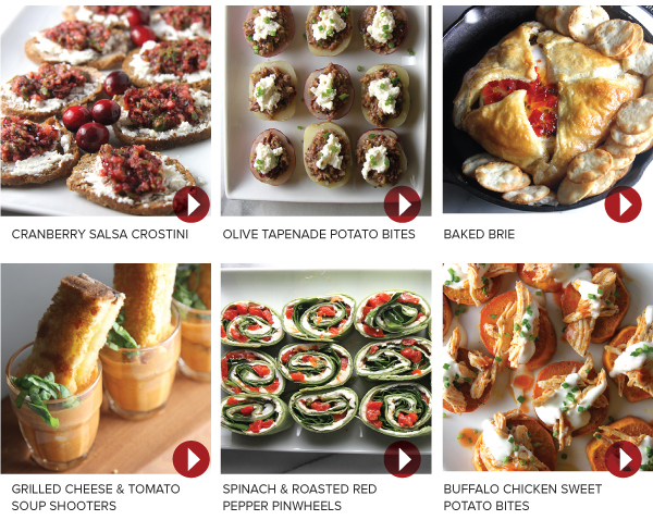 Six Holiday Appetizers