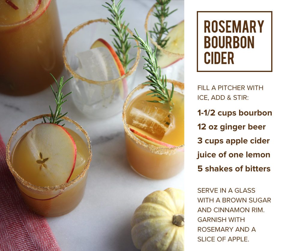 Rosemary Bourbon Cider