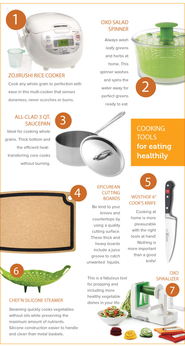 Cooking Tools for Eating Healthy