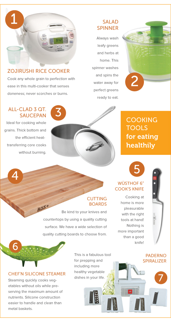 Cooking Tools for Eating Healthy