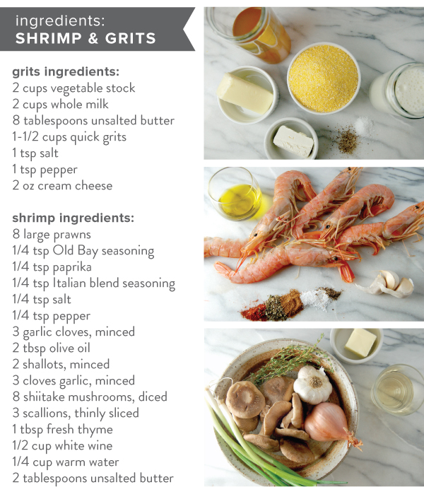 Ingredients: Shrimp & Grits