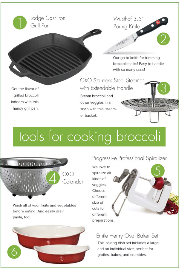 Tools for Cooking Broccoli