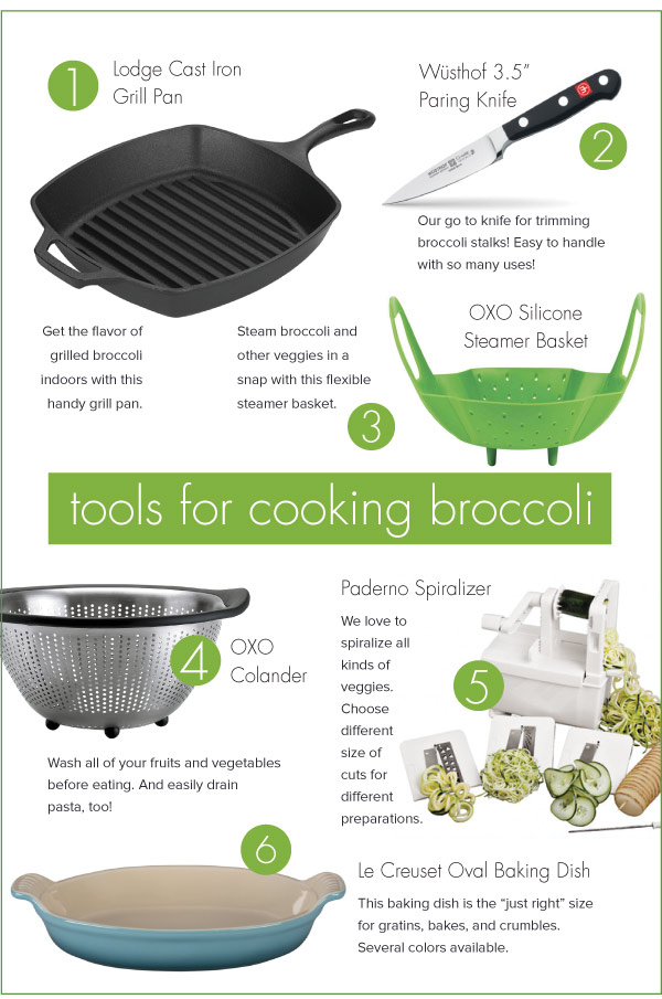 Tools for Cooking Broccoli