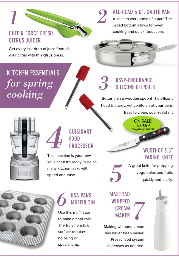 Kitchen Essentials for Spring Cooking