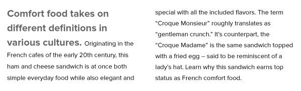 The Croque Monsieur and Madame