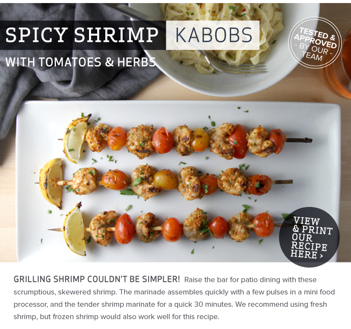 RECIPE: Spicy Shrimp Kabob