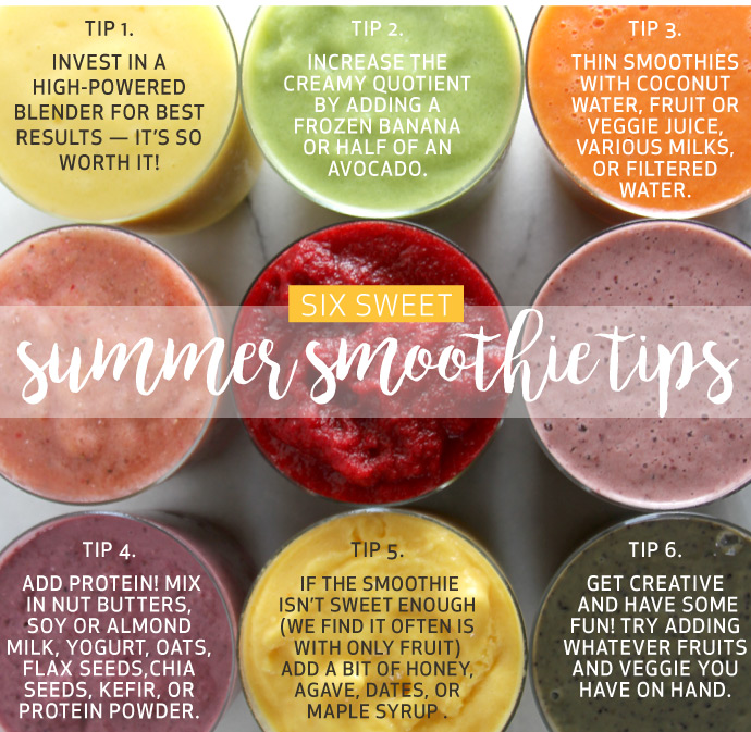 Six Sweet Summer Smoothie Tips