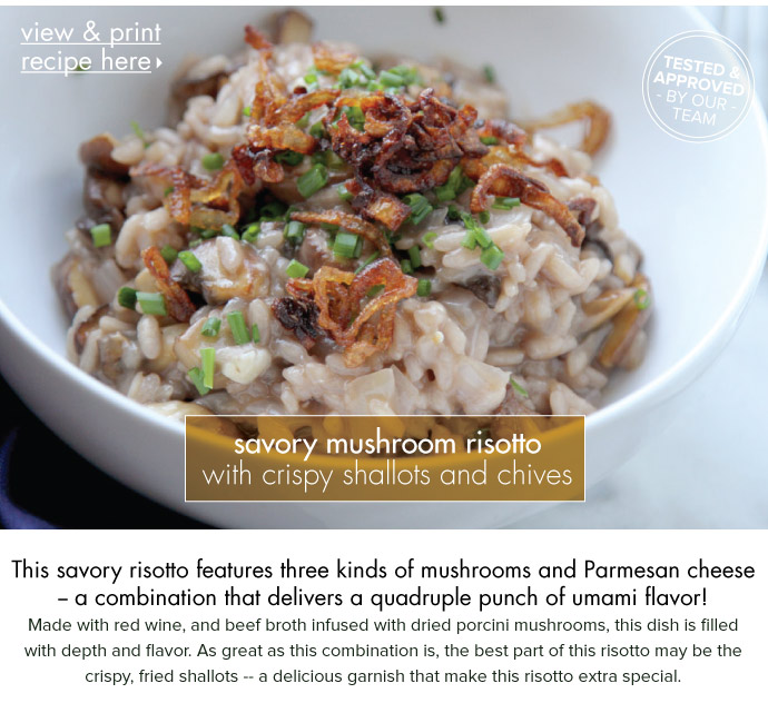 RECIPE: Savory Mushroom Risotto