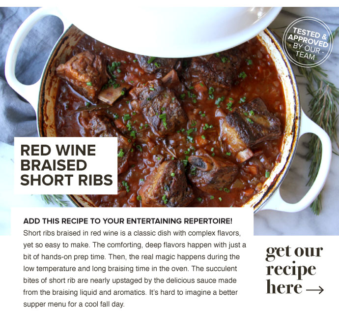 RECIPE: Red Wine Braised Short Ribs