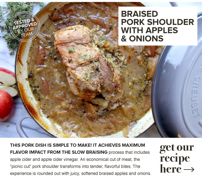 RECIPE: Braised Pork Shoulder with Apples and Onions