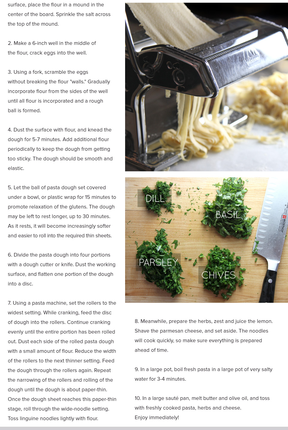 Herbed Linguine