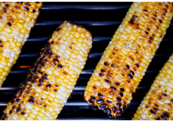 Grilled Corn Salsa with Fried Tortilla Chips