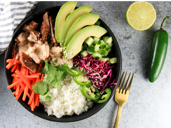 Banh Mi Inspired Grilled Pork Bowls