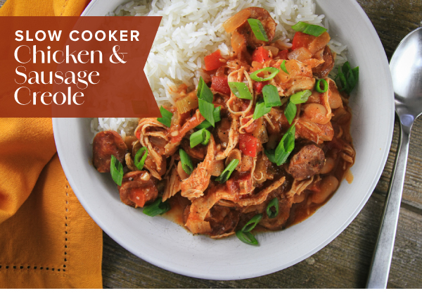 Slow Cooker Chicken and Sausage Creole