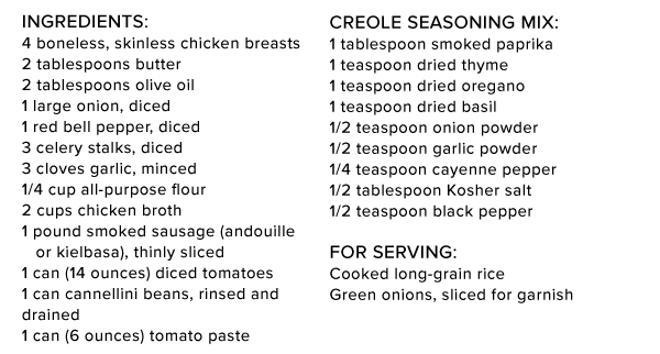 Slow Cooker Chicken and Sausage Creole