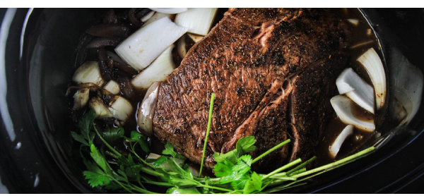 Slow Cooker Pot Roast with Carrots and Onions