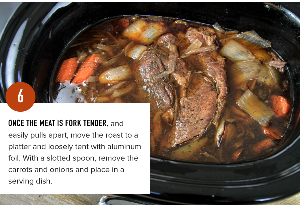 Slow Cooker Pot Roast with Carrots and Onions