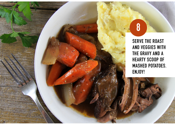 Slow Cooker Pot Roast with Carrots and Onions