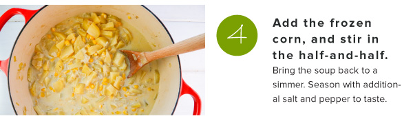 Corn, Leek, and Potato Soup