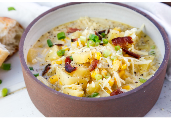 Corn, Leek, and Potato Soup