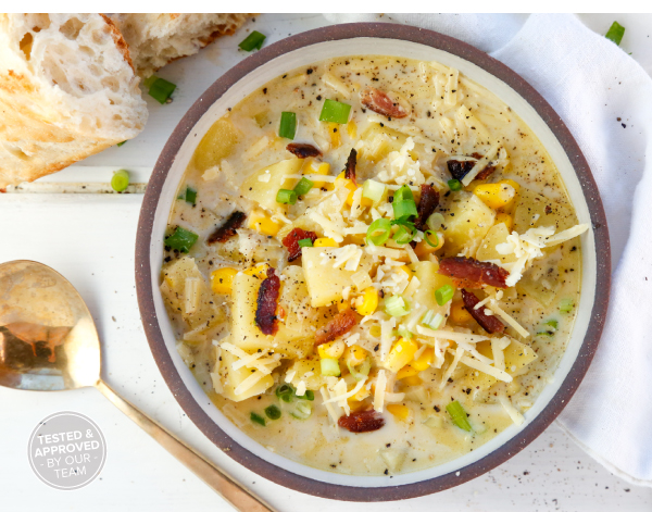 Corn, Leek, and Potato Soup